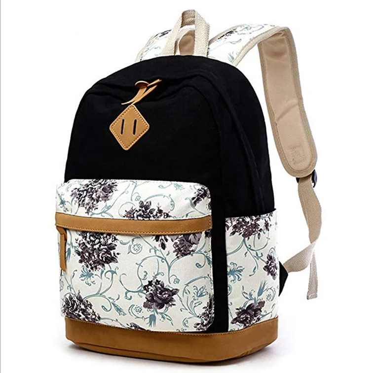 Hot Selling Flora Print School High School lady college style rucksack female Unisex backpack
Hot Selling Flora Print School High School lady college style rucksack female Unisex backpack