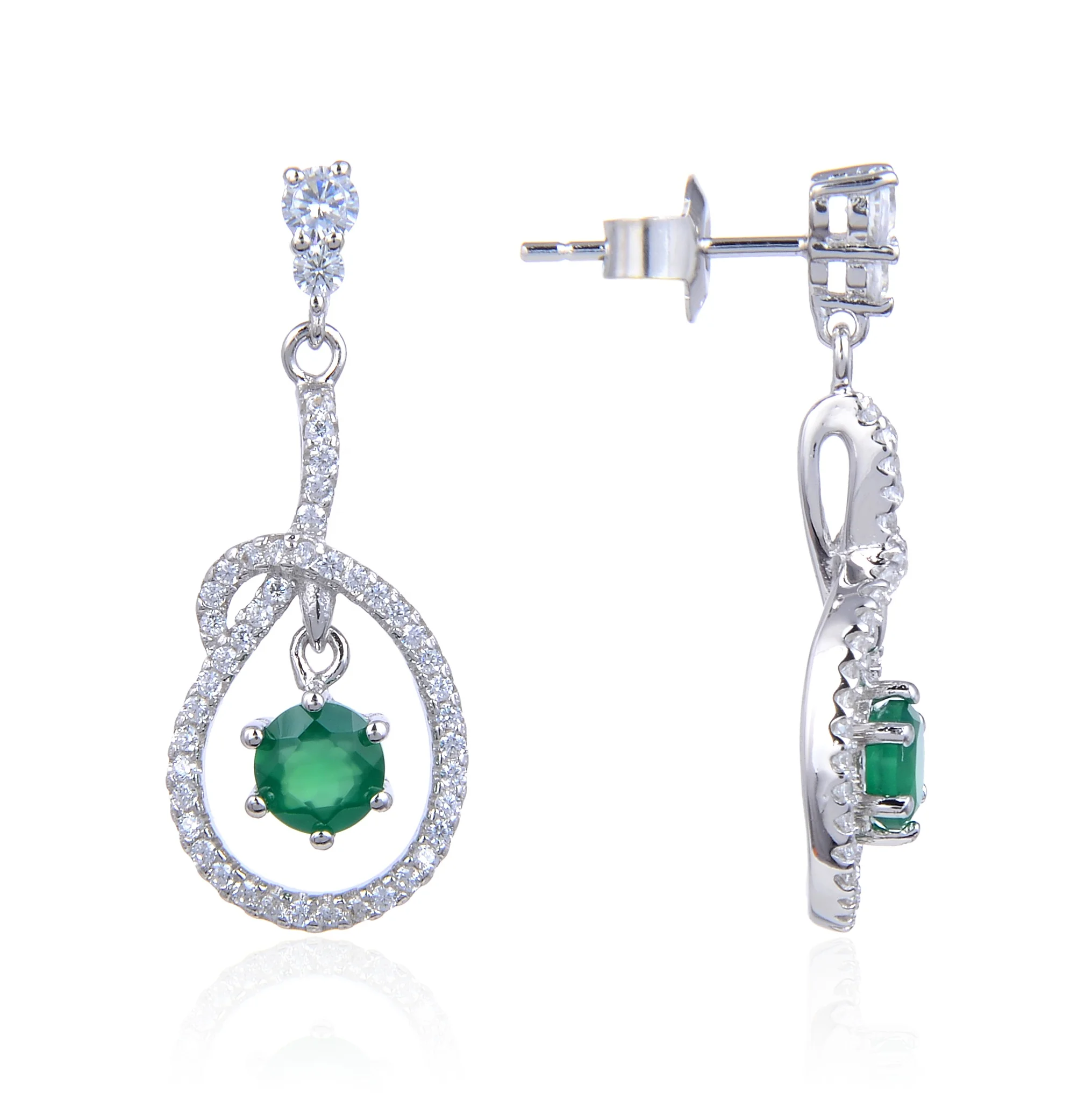 Abiding OEM ODM CustomClassic Simple Drop and Dangling Natural Green Agate 925 Sterling Silver Stud Earrings for Women
Abiding OEM ODM CustomClassic Simple Drop and Dangling Natural Green Agate 925 Sterling Silver Stud Earrings for Women