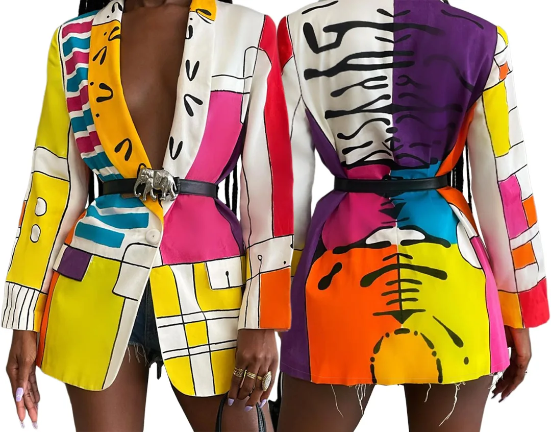 2022 New Streetwear Elegant Fashion Blazer Dress Ladies Women Casual Jacket Coat Trendy Print Fall Winter Blazers Ladies Women, Multicolor blazers ladies women
2022 New Streetwear Elegant Fashion Blazer Dress Ladies Women Casual Jacket Coat Trendy Print Fall Winter Blazers Ladies Women, Multicolor blazers ladies women
