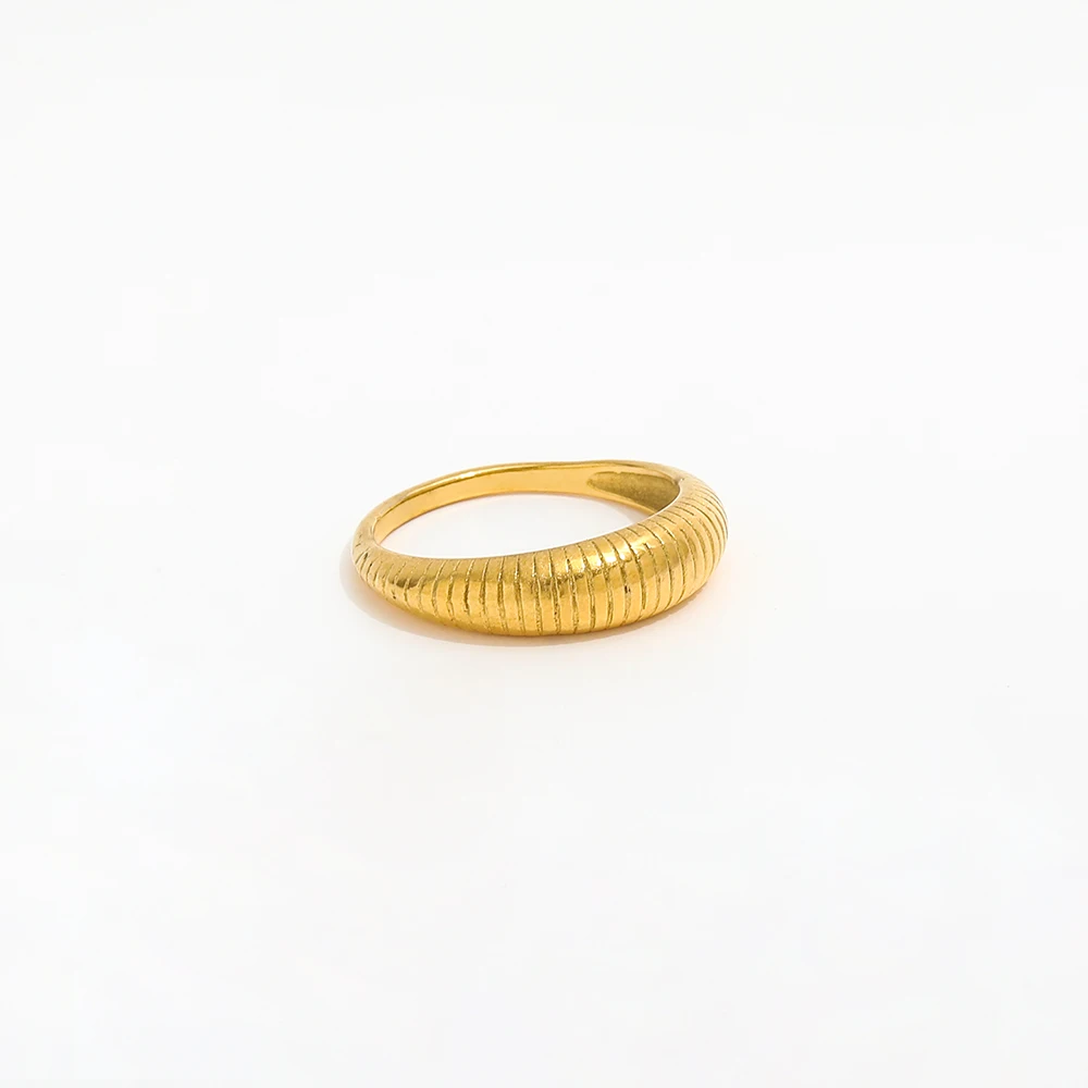 High End PVD Gold Plated Rings for Women New Stainless Steel Jewelry Manufacture Customized Jewelry
High End PVD Gold Plated Rings for Women New Stainless Steel Jewelry Manufacture Customized Jewelry
