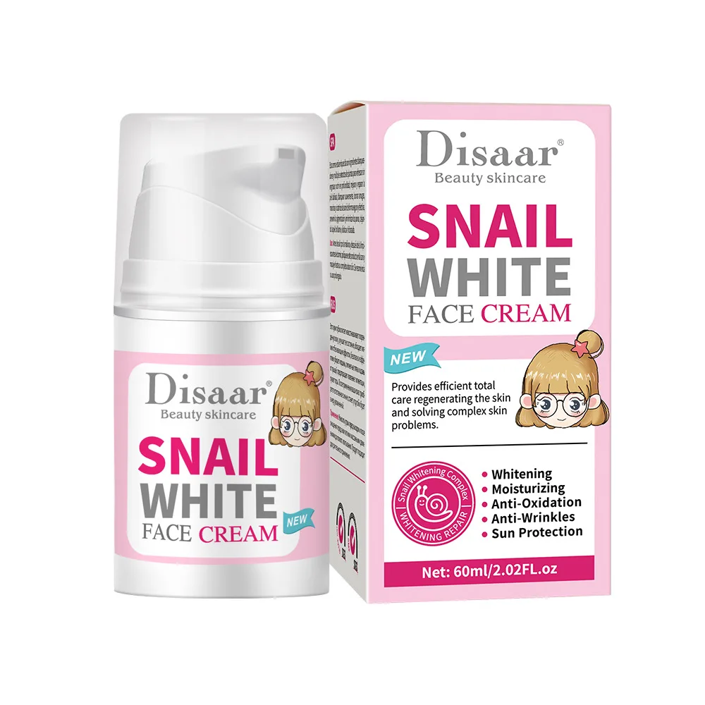 disaar snail cream facial repair moisturizing delicate pore soothing white face cream
disaar snail cream facial repair moisturizing delicate pore soothing white face cream