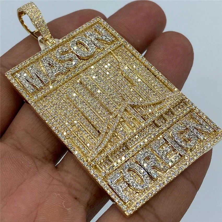 Hip Hop Jewelry Custom Diamonds Iced Out Men Charms Diamond Logo Tag Necklace Nameplate Custom Pendants, Gold,silver
Hip Hop Jewelry Custom Diamonds Iced Out Men Charms Diamond Logo Tag Necklace Nameplate Custom Pendants, Gold,silver