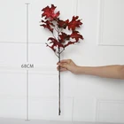 QH164-0221D Wholesale Artificial Plant Christmas Leaf artificial oak tree branches and leaves for home Garden decoration