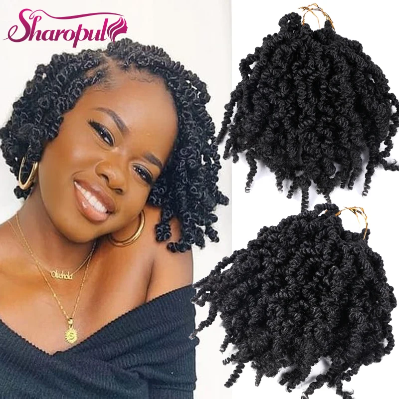 Spring twist hair for black woman pre twisted short Bomb synthetic hair extension crochet hair braids
Spring twist hair for black woman pre twisted short Bomb synthetic hair extension crochet hair braids