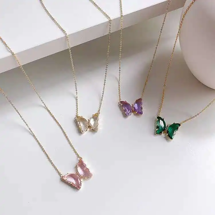 2020 New Design Butterfly Pendant Necklace Diamond Butterfly Necklaces for Women Jewellery Manufacturer
2020 New Design Butterfly Pendant Necklace Diamond Butterfly Necklaces for Women Jewellery Manufacturer