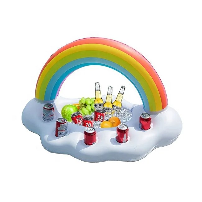 Rainbow Cloud PVC Inflatable Ice Bucket 4 Holes Floating Drink Holder Tray Swimming Pool Beach Inflatable Cup Holder
Rainbow Cloud PVC Inflatable Ice Bucket 4 Holes Floating Drink Holder Tray Swimming Pool Beach Inflatable Cup Holder