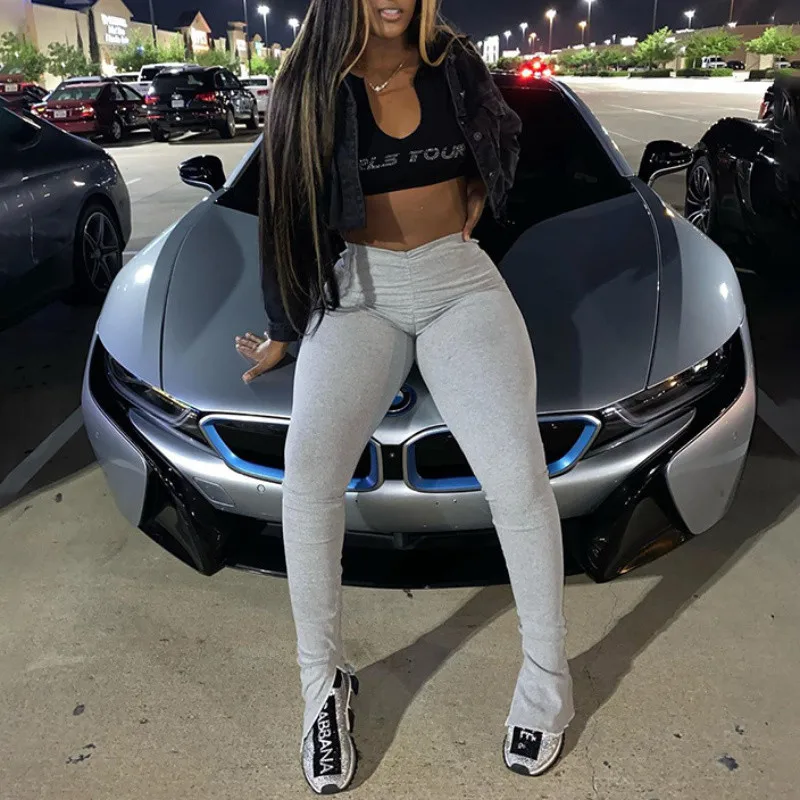 2021 Ladies Casual Ruched Split Hem High Waist Pencil Pants Streetwear Sweat Pants Joggers Trousers For Women, Gray,black,purple,red,yellow
2021 Ladies Casual Ruched Split Hem High Waist Pencil Pants Streetwear Sweat Pants Joggers Trousers For Women, Gray,black,purple,red,yellow