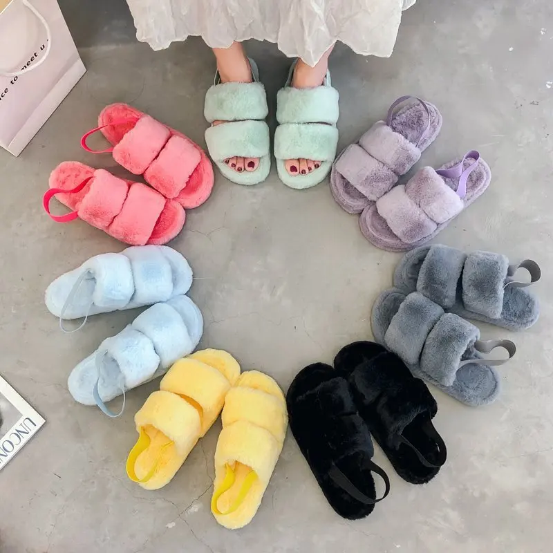 Wool cashmere plush home furnishing fluffy slippers fur slippers luxury indoor and outdoor winter women's fashion round flip flo
Wool cashmere plush home furnishing fluffy slippers fur slippers luxury indoor and outdoor winter women's fashion round flip flo