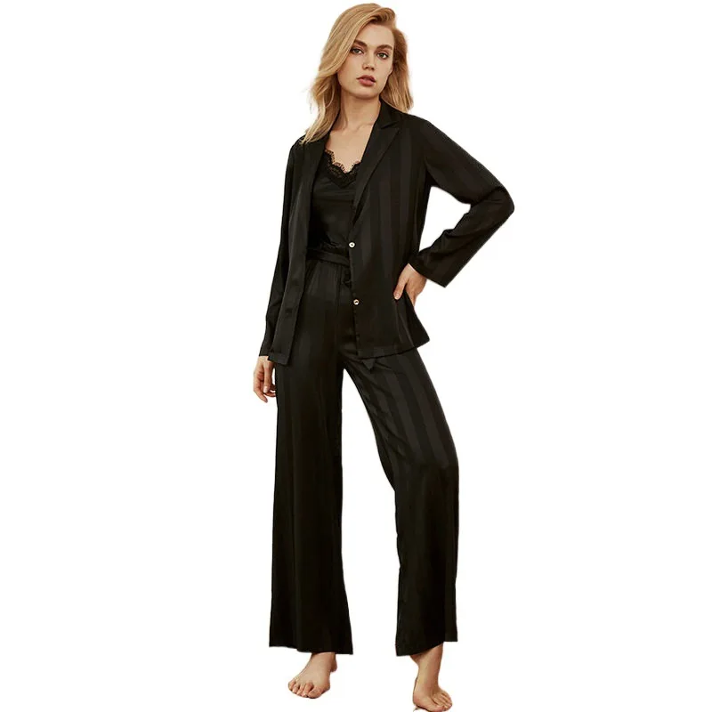 Fashion Spring Long Sleeve Striped V-Neck Dress Ruffle Casual Women Pajamas Mini Dress
Fashion Spring Long Sleeve Striped V-Neck Dress Ruffle Casual Women Pajamas Mini Dress