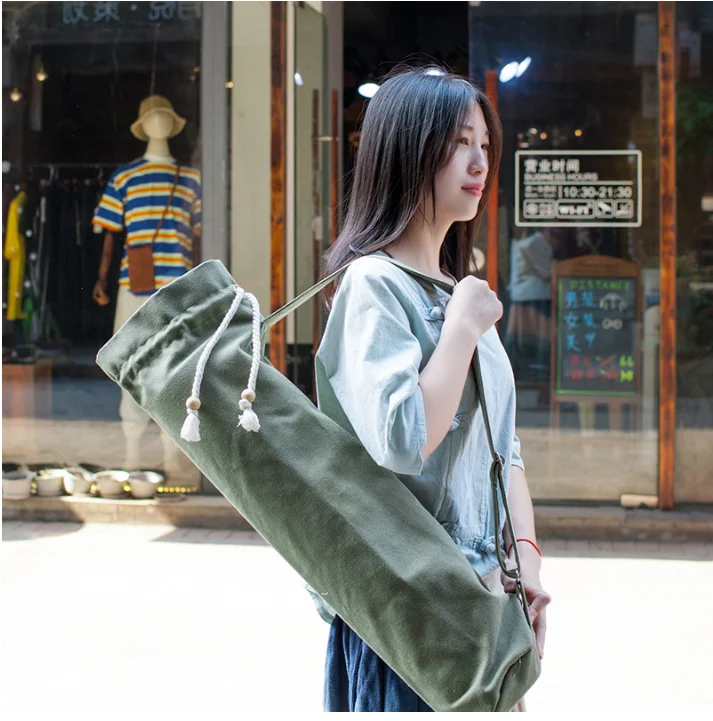 Huanwei Eco-friendly Cotton Canvas Yoga Mat Carrying Pack Reinforce Handle Sling Yoga Bag With Customized Embroidery Logo
Huanwei Eco-friendly Cotton Canvas Yoga Mat Carrying Pack Reinforce Handle Sling Yoga Bag With Customized Embroidery Logo