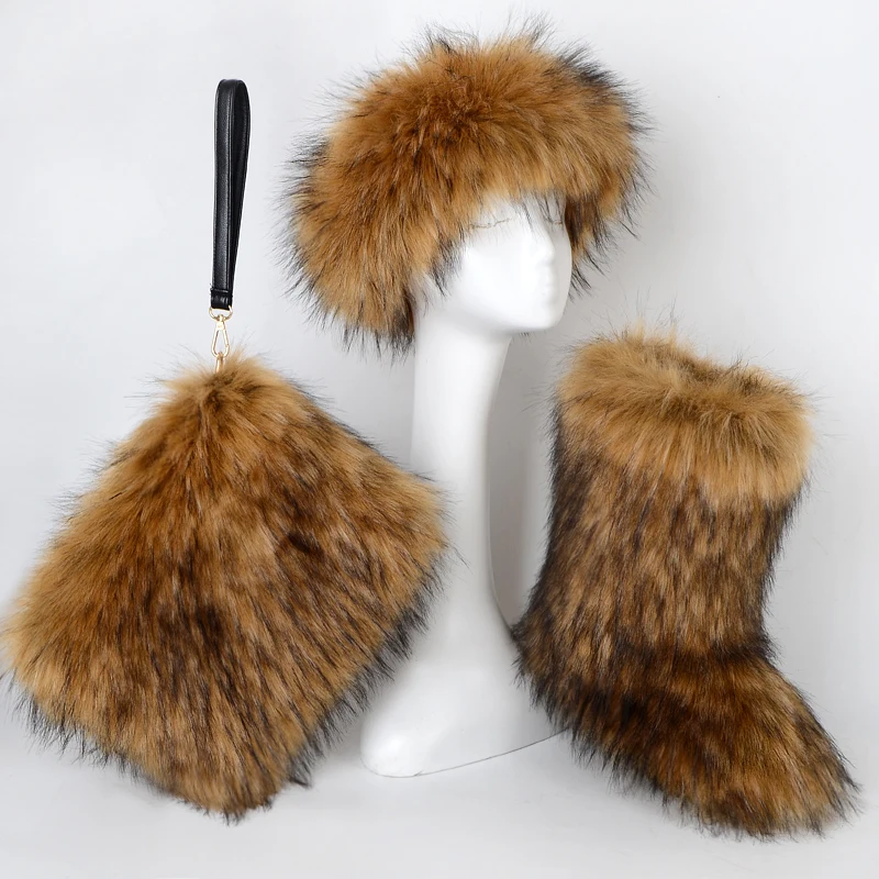 solid color faux fluffy big long tall fur snow boots sets matching with purse bags headband for ladies women
solid color faux fluffy big long tall fur snow boots sets matching with purse bags headband for ladies women
