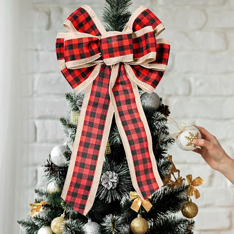 Wholesale Lantern Swag Decorations Black White Buffalo Plaid Christmas Wreath Bow, Sample color
Wholesale Lantern Swag Decorations Black White Buffalo Plaid Christmas Wreath Bow, Sample color