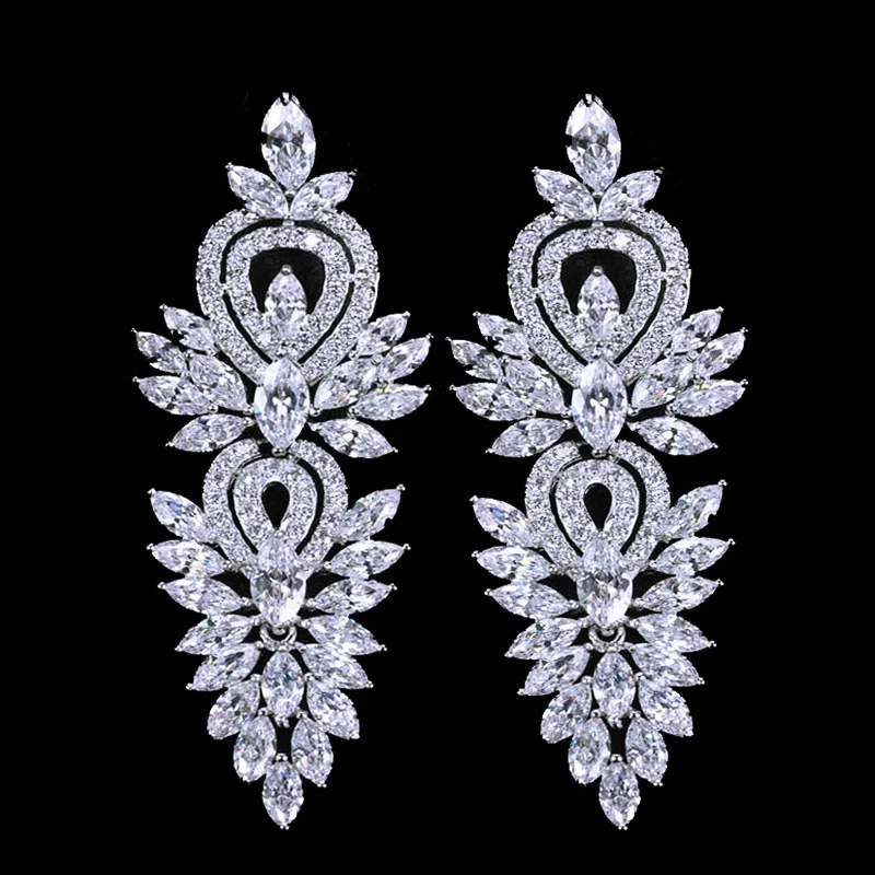 Luxury Wedding Party Prom Bridal Bride Evening Dress Austrian Cubic Zirconia luxurious Earring
Luxury Wedding Party Prom Bridal Bride Evening Dress Austrian Cubic Zirconia luxurious Earring