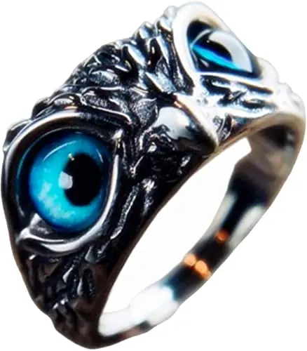 Hot Sale Silver Cute Ring Gift Vintage Adjustable Ring Fashion Eye Owl Ring for Women and Men, Show in the picture
Hot Sale Silver Cute Ring Gift Vintage Adjustable Ring Fashion Eye Owl Ring for Women and Men, Show in the picture