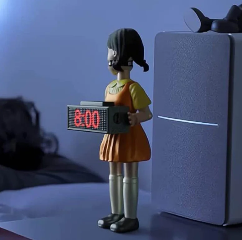 2021 squid game alarm doll squid game souvenirs doll electronic alarm clock, Yellow
2021 squid game alarm doll squid game souvenirs doll electronic alarm clock, Yellow