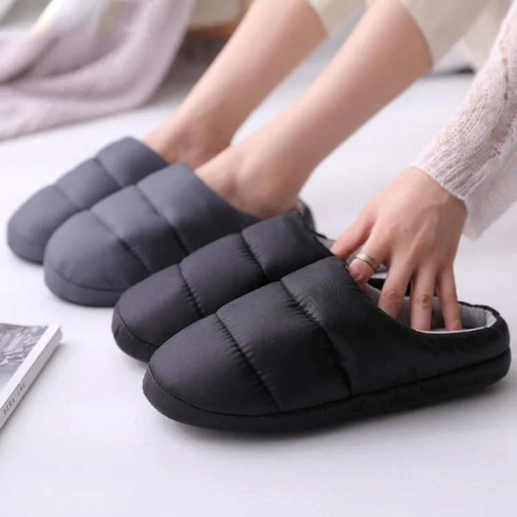 Waterproof Soft Comfortable Down Thermal Quilted Down Antiskid Slip-On Home Women Slippers
Waterproof Soft Comfortable Down Thermal Quilted Down Antiskid Slip-On Home Women Slippers
