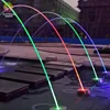 Modern art lighted colourful led pool jumping jet water fountain