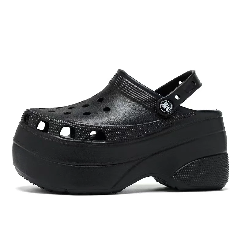 Women's black platform clogs slip on chunky shoes 8cm ladies luxury shoes beach summer clog sandals for women
Women's black platform clogs slip on chunky shoes 8cm ladies luxury shoes beach summer clog sandals for women