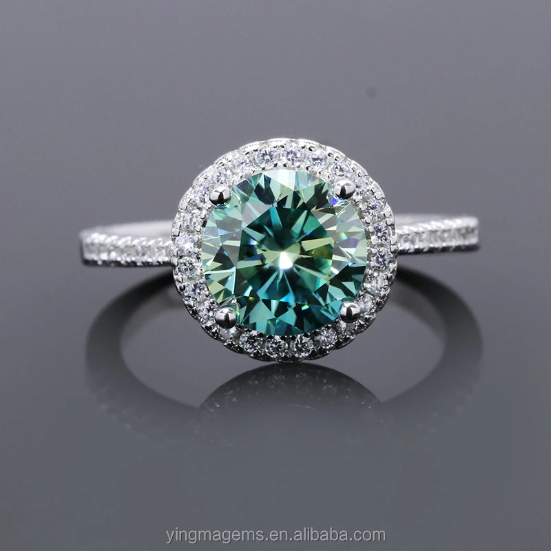Fashion Engagement Wedding Colord Diamond Jewelry Silver 925 Blue Moissanite Ring for women
Fashion Engagement Wedding Colord Diamond Jewelry Silver 925 Blue Moissanite Ring for women