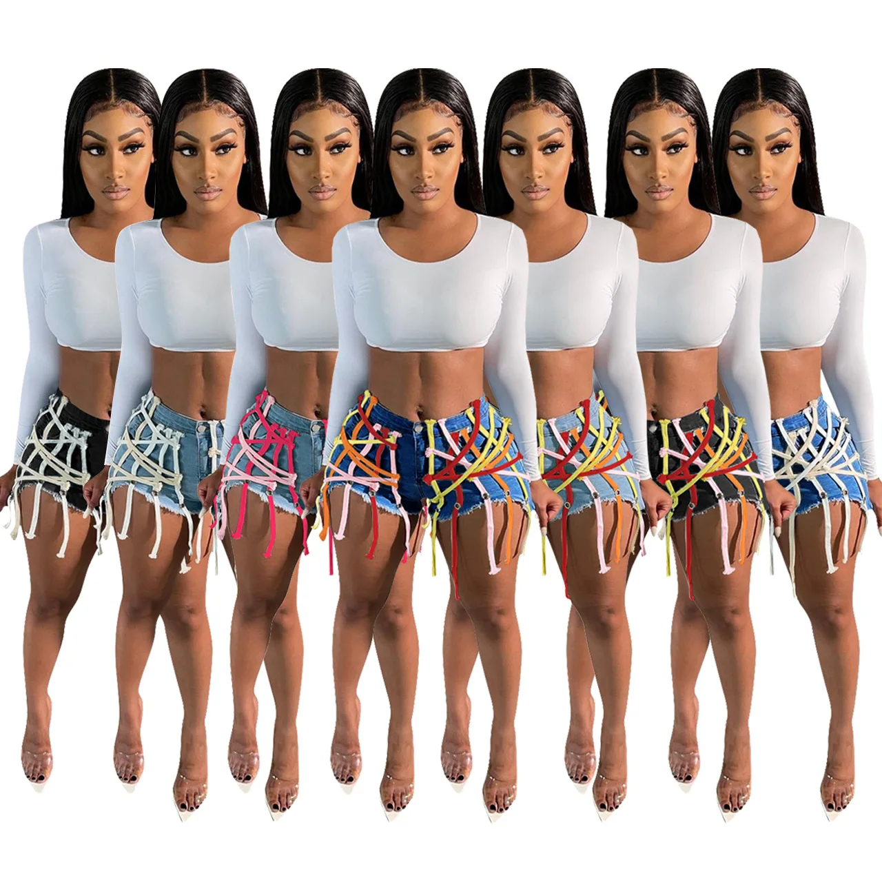 Yingchao 2022 Hot Fashion Fall New Designer Casual Plus Size Chain Loose Denim Pants Bandage High Waist Jeans for Women
Yingchao 2022 Hot Fashion Fall New Designer Casual Plus Size Chain Loose Denim Pants Bandage High Waist Jeans for Women