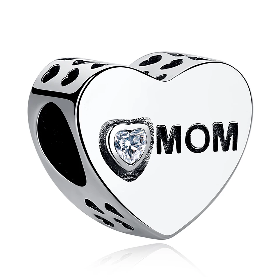 New Arrivals 100% 925 Sterling Silver Charm Crystal Mom with Hollow Heart Design Charm Beads fit Women Jewelry Gift
New Arrivals 100% 925 Sterling Silver Charm Crystal Mom with Hollow Heart Design Charm Beads fit Women Jewelry Gift