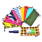 2020 Factory price Microfiber Drawstring Eyeglasses Sunglasses Glasses bag pouch Custom Logo