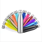 Custom Logo Cola Shaped Thermos Reusable Cup OEM 500ml Double Wall Travel Stainless Steel Sports Water Bottle