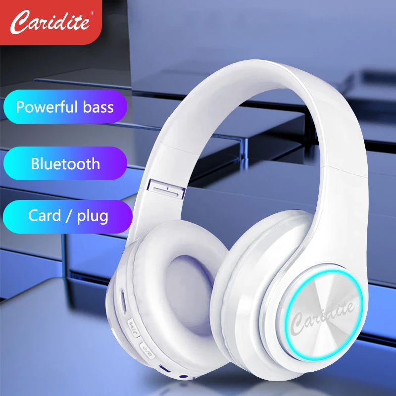 Caridite Popular Wireless bt Headphone Gaming Headset On-Ear Headphone Full QC Inspection LED light Earphone Girl Style
Caridite Popular Wireless bt Headphone Gaming Headset On-Ear Headphone Full QC Inspection LED light Earphone Girl Style