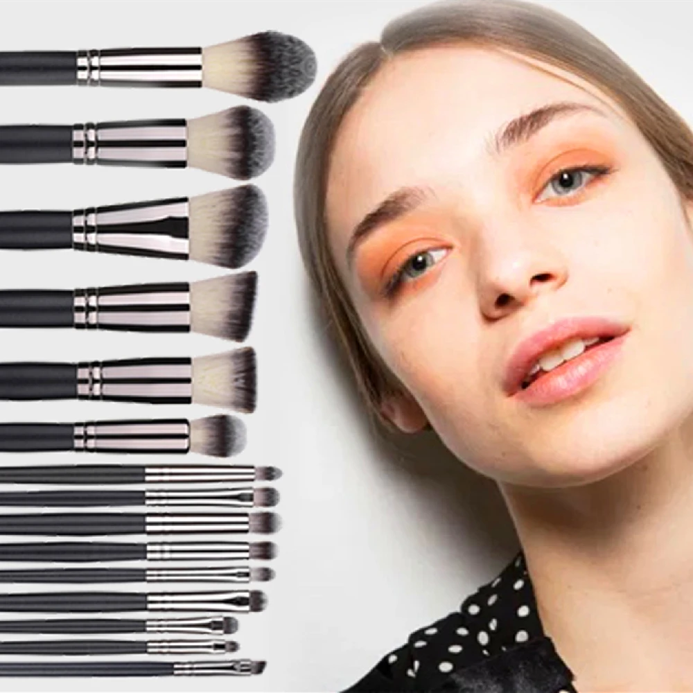 10Pcs Makeup Cosmetic Blush Brush Foundation Eyebrow Powder Brushes Kit Set, Black silver
10Pcs Makeup Cosmetic Blush Brush Foundation Eyebrow Powder Brushes Kit Set, Black silver