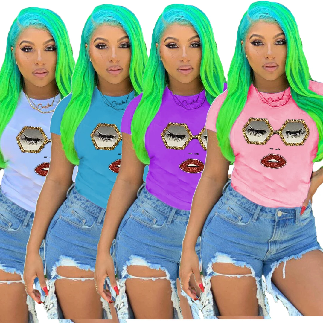 JACKETOWN Hot Sale Casual Women Simple Short Sleeve Glasses Red Lips Print White Long Plus Size Custom T-shirt Printing
JACKETOWN Hot Sale Casual Women Simple Short Sleeve Glasses Red Lips Print White Long Plus Size Custom T-shirt Printing