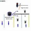 Rosim wireless vehicle magnetometer car counting sensor 433/915 trigger CCTV camera for red light violation detection