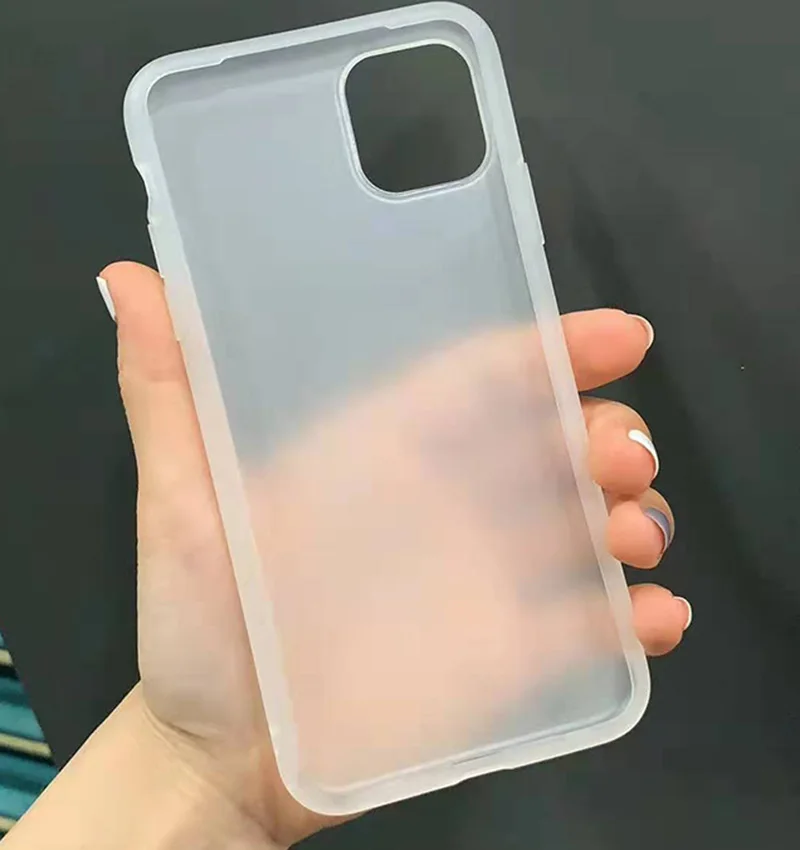 Ultra Thin Soft Silicone TPU Phone Case for iPhone 11 Pro Max Back Cover for iPhone 11, 5 colors