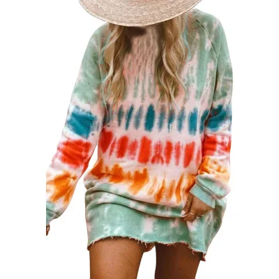 Hot Summer New Style Dress Tie-dye Printing Casual Women's Sweater Dress, Picture color
Hot Summer New Style Dress Tie-dye Printing Casual Women's Sweater Dress, Picture color