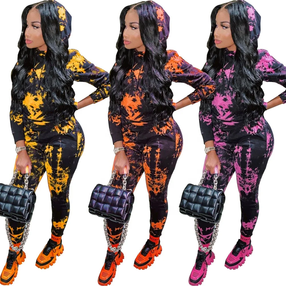 HY5194 Factory direct selling tie dye cropped hoodie long sleeve 2 piece sets fashion women jogger pants and hoodies
HY5194 Factory direct selling tie dye cropped hoodie long sleeve 2 piece sets fashion women jogger pants and hoodies