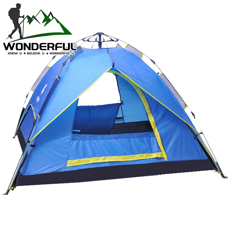 Outdoor Fiber Glass Pole 3-4 Person 4 Season Camping Hiking Pop Up Rain Proof Automatic Tent
Outdoor Fiber Glass Pole 3-4 Person 4 Season Camping Hiking Pop Up Rain Proof Automatic Tent
