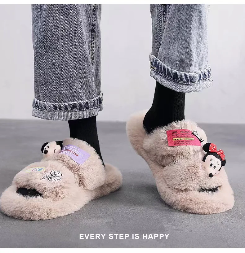 Women's soft indoor cotton slippers cartoon plush casual ladies open-toed cotton slippers, Customized color
Women's soft indoor cotton slippers cartoon plush casual ladies open-toed cotton slippers, Customized color