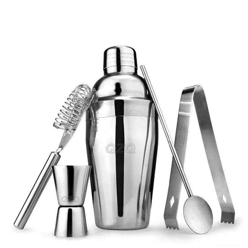 QZQ Cocktailshaker New Arrival Stainless Steel Food Grade Promotional Wine Shaker 550ml Black Cobbler Bar Set
QZQ Cocktailshaker New Arrival Stainless Steel Food Grade Promotional Wine Shaker 550ml Black Cobbler Bar Set