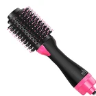 Baish Brand Transparent Plastic Paddle Hair Brush With Metal Pin Cushion Hair Massage Brush