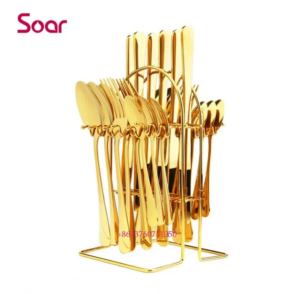 Colorful 24Pcs Gift Box Gold Silver Gift Hotel Western-Style Tableware Stainless Steel Knife, Fork And Spoon Set, Gold, silver, black, colorful etc.
Colorful 24Pcs Gift Box Gold Silver Gift Hotel Western-Style Tableware Stainless Steel Knife, Fork And Spoon Set, Gold, silver, black, colorful etc.