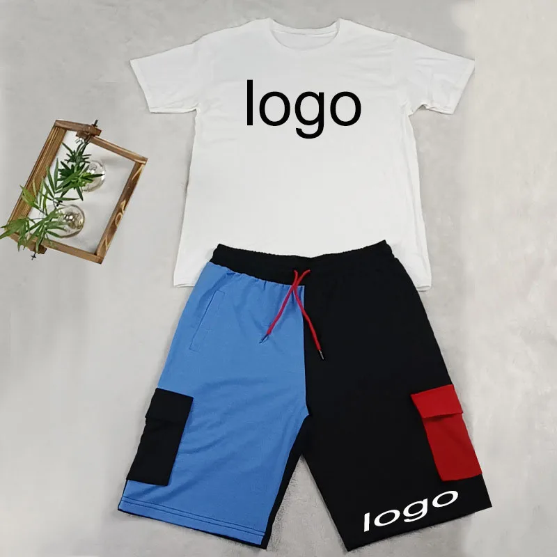 Custom logo Summer New Men's Men's Color Multicolored T-shirt Streetwear Patchwork T-shirt Shorts Suit 2 Piece Pants Set Man
Custom logo Summer New Men's Men's Color Multicolored T-shirt Streetwear Patchwork T-shirt Shorts Suit 2 Piece Pants Set Man