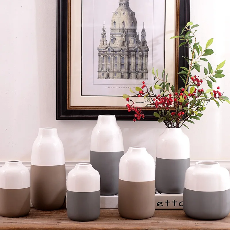Moonlight Nordic Modern Fashion Simple Ceramic Vase Four-piece Set Domestic Ornaments Corridor Norway Winter Floor Vase Europe
Moonlight Nordic Modern Fashion Simple Ceramic Vase Four-piece Set Domestic Ornaments Corridor Norway Winter Floor Vase Europe