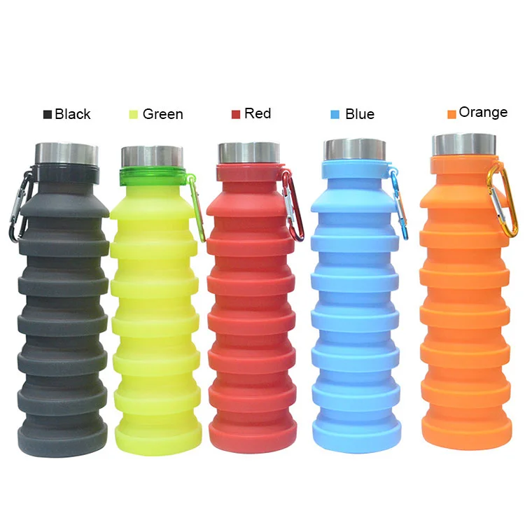 Manufacturers wholesale Silicone Foldable Drinking Collapsible Water Sports Water Bottle, Black, blue, orange, green
Manufacturers wholesale Silicone Foldable Drinking Collapsible Water Sports Water Bottle, Black, blue, orange, green