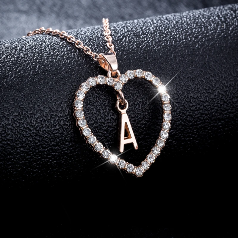 26 Letters Copper Zircon Girl Gift Rhinestone Name Initials Jewelry Love Necklace Heart Pendant Diamond Letter Initial Necklace
26 Letters Copper Zircon Girl Gift Rhinestone Name Initials Jewelry Love Necklace Heart Pendant Diamond Letter Initial Necklace
