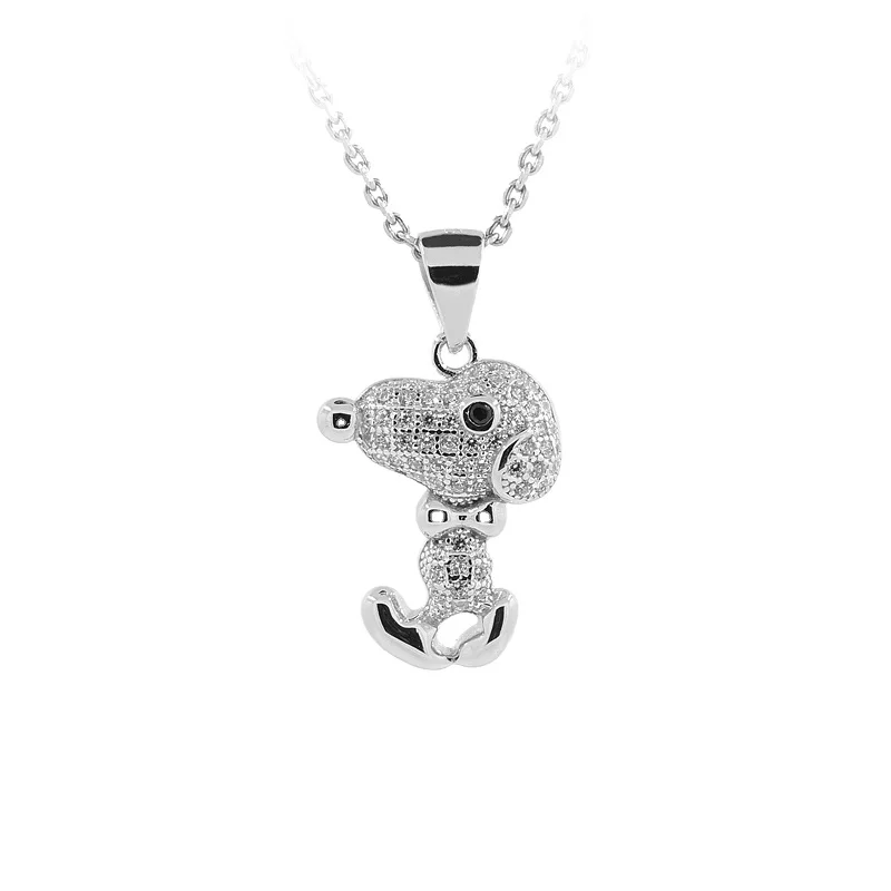 PZA2-174 Snoopy Charms Jewellery Cartoon Necklace 925 Silver Pendants Pave AAA+ Clear Cubic Zircon
PZA2-174 Snoopy Charms Jewellery Cartoon Necklace 925 Silver Pendants Pave AAA+ Clear Cubic Zircon