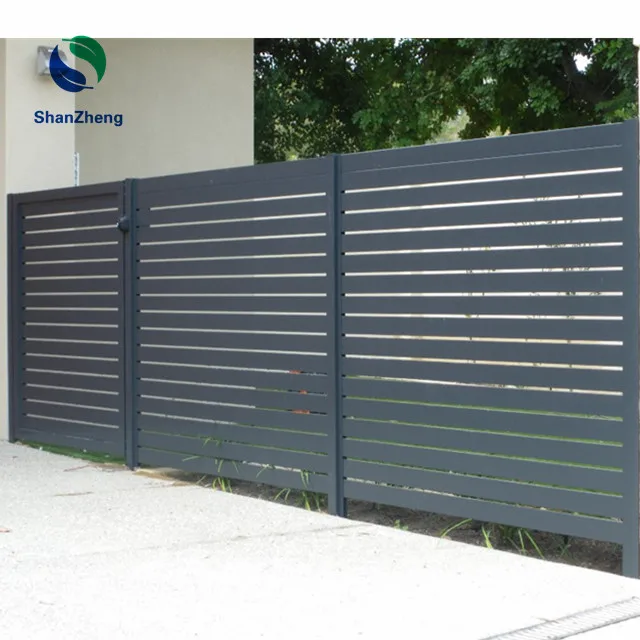 Aluminum Residential Decorative Metal Fence Panels for Garden or Yard Fencing with modern styles