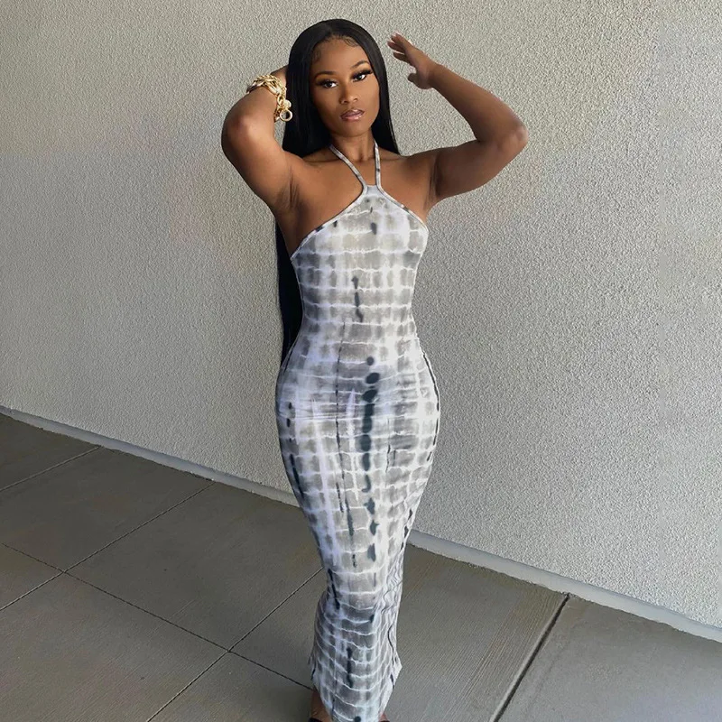 Women Summer Fashion Sleeveless Halter Printed Bodycon Pencil Long Dress Sundress 2021 Female Clothing Streetwear
Women Summer Fashion Sleeveless Halter Printed Bodycon Pencil Long Dress Sundress 2021 Female Clothing Streetwear