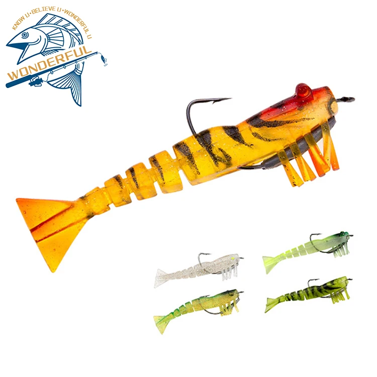 Wholesale Artificial Plastic Lifelike Swimming Wobblers Lead Jigging Multi Section Fishing Soft Shrimp Lure
Wholesale Artificial Plastic Lifelike Swimming Wobblers Lead Jigging Multi Section Fishing Soft Shrimp Lure