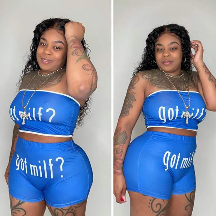 Women Candy Color Tube Top And Casual Shorts Set Two Piece Plus Size Biker Snack Fashion For, Picture shows
Women Candy Color Tube Top And Casual Shorts Set Two Piece Plus Size Biker Snack Fashion For, Picture shows