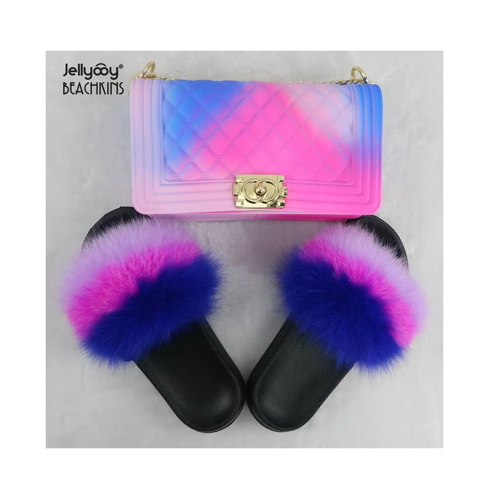 BPF House Slippers 2021 Summer Fashion Hotsale Colorful Fur Slides And Jelly Purses Handbag Sets Women Bags For Girls
BPF House Slippers 2021 Summer Fashion Hotsale Colorful Fur Slides And Jelly Purses Handbag Sets Women Bags For Girls