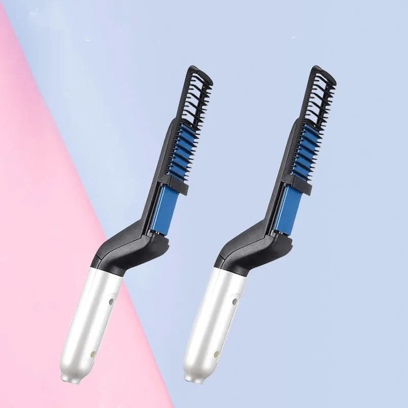Hot selling beard hair stranightener brush straightening hot comb electric, White
Hot selling beard hair stranightener brush straightening hot comb electric, White